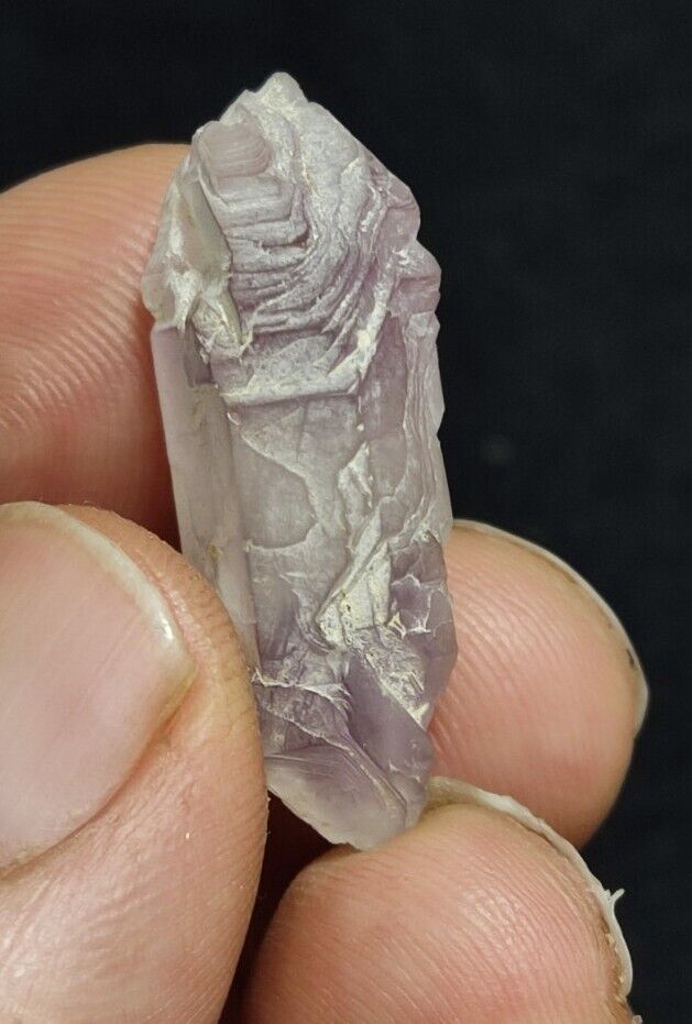 Miniature Etched Natural Amethyst Double Terminated 5 grams