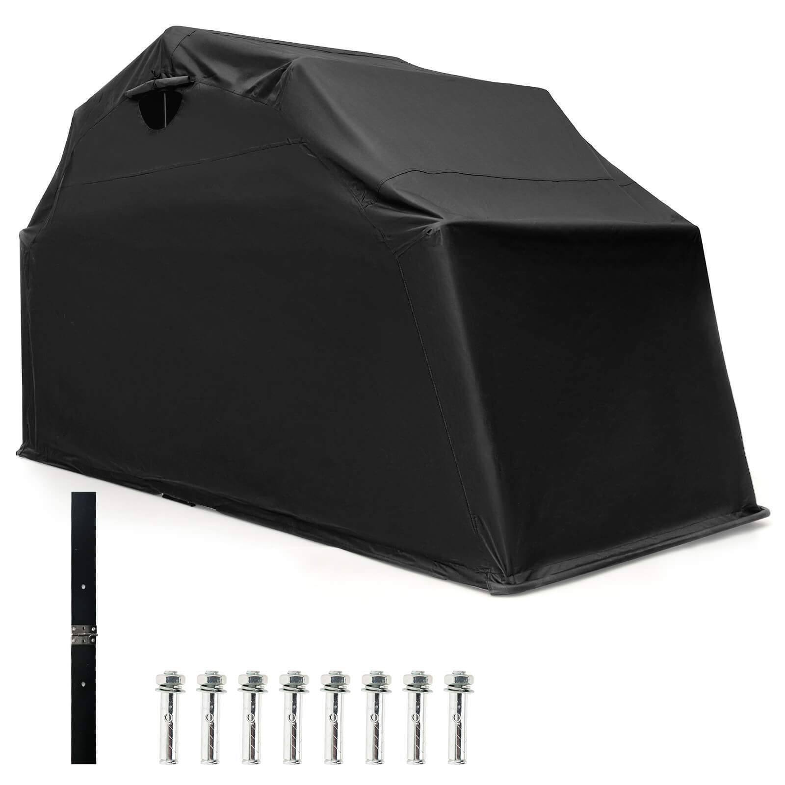 SUPERBUY Heavy-Duty Outdoor Motorcycle Shelter w/ 600D Oxford Fabric Cover