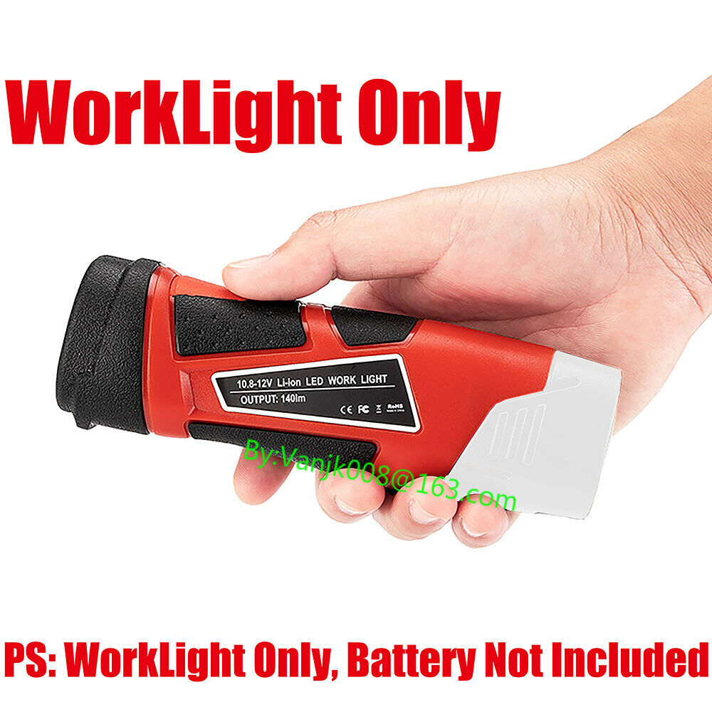 1PCS Portable LED Work Light Only For Milwaukee M12 Li-Ion Battery (140LM)