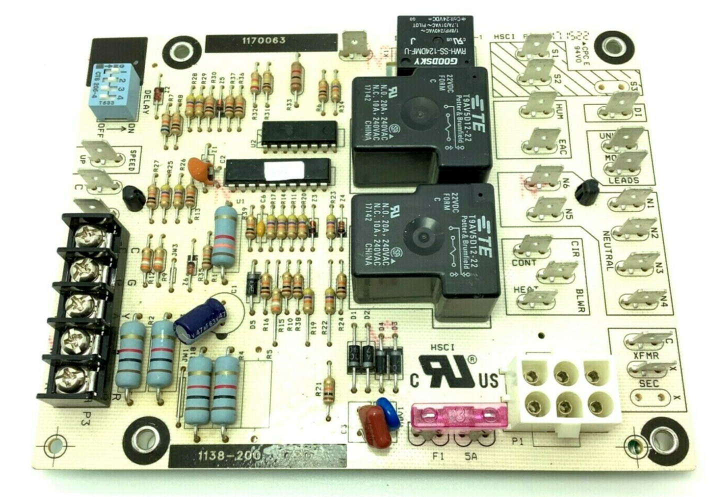 1170063 Honeywell ICP Heil Tempstar 1138-200 Fan Control Circuit Board