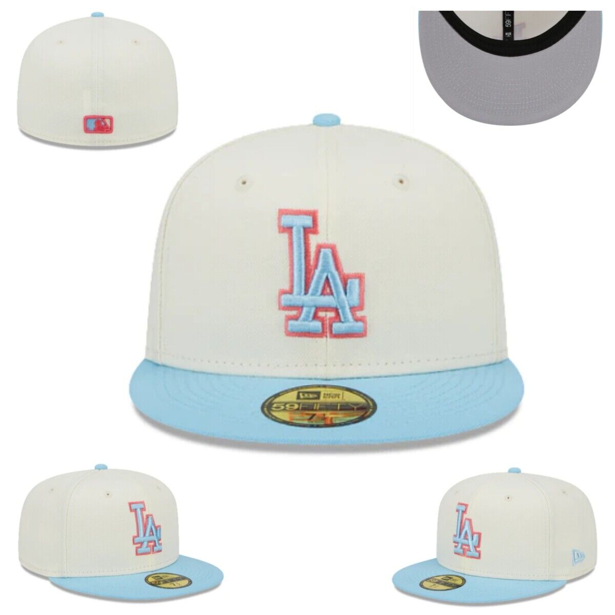 NEW ERA NEWERA Los Angeles Dodgers Baseball Cap Basic 59FIFTY 2024 LA Fitted Hat