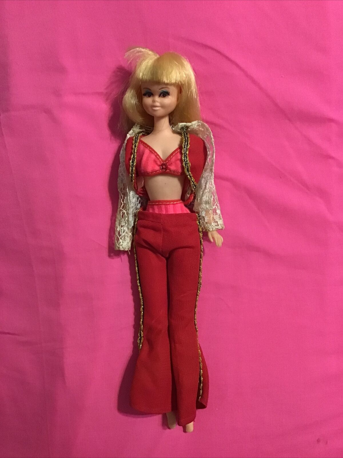 Vintage 1970 Blonde Maddie Mod Doll Mego Corp with Original Clothes