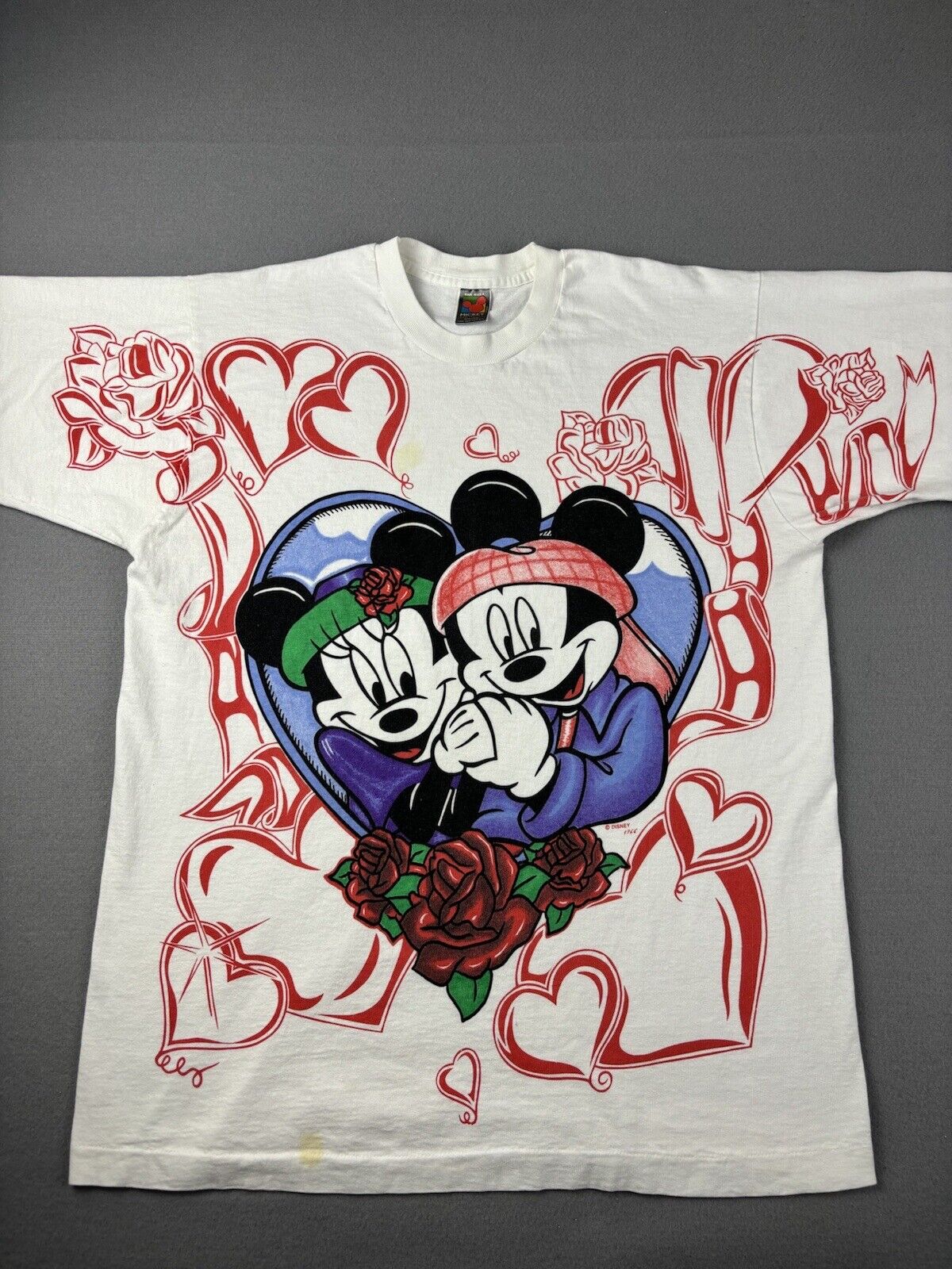 Vintage Disney Mickey Mouse Shirt Adult XL Minnie Mouse Jerry Leigh USA 90s