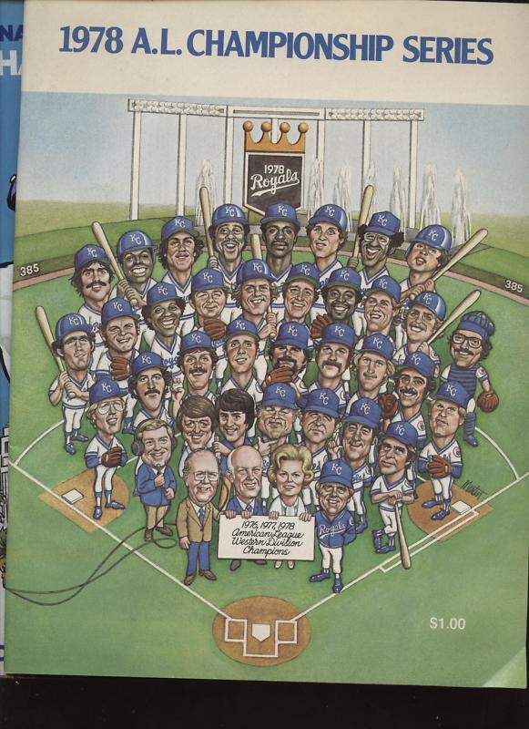1978 & 79 MLB Championship Series Programs 3 Diff EXMT