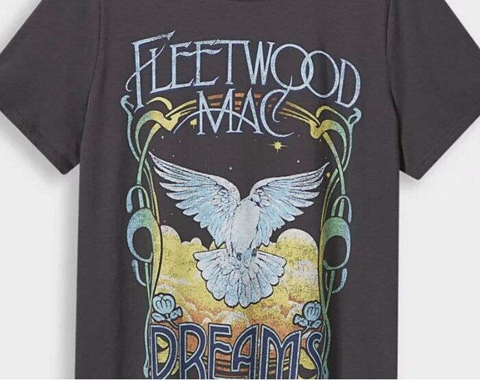 Fleetwood Mac Dreams Rumours Vintage t shirt Good new Black Tshirt
