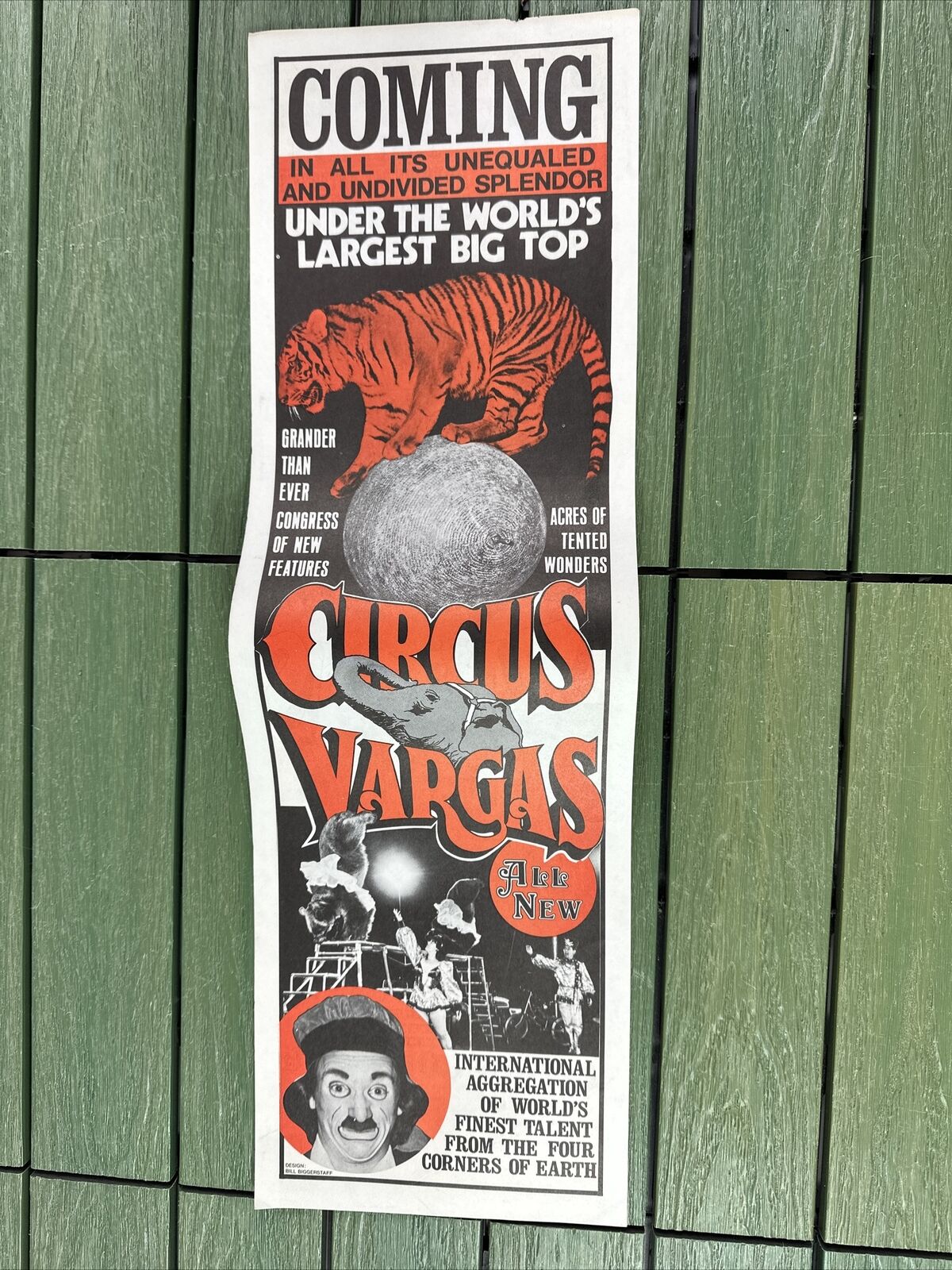 Circus Vargas Tiger ORIGINAL Vintage 1976 Poster 7