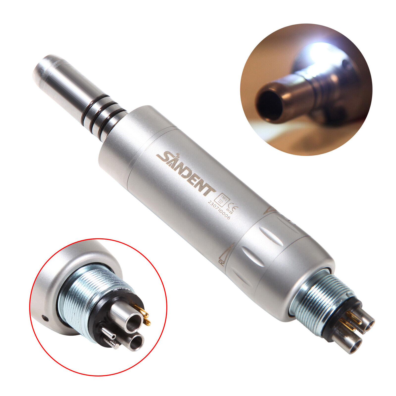 1-50 Dental LED Fiber Optic Low Speed Handpiece 6Hole Air motor Fit kavo NSK