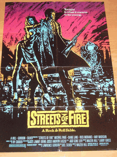 VINTAGE STREETS OF FIRE MOVIE POSTER 1983 STREET