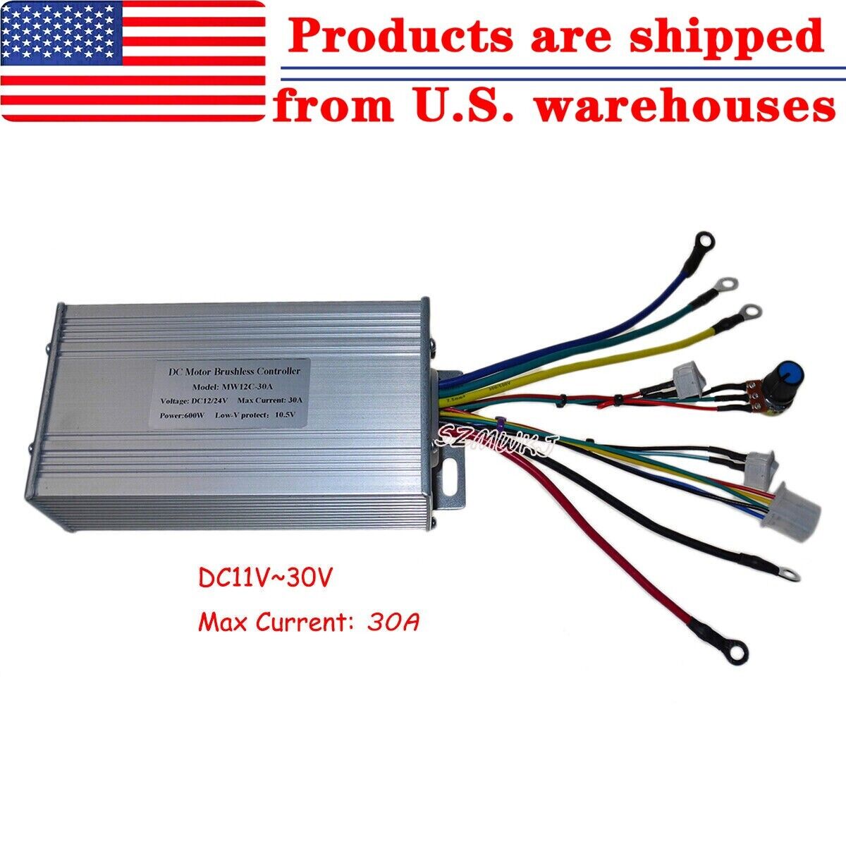 Electric 12V 24V 30A Brushless DC Motor Spd Controller Hydraulic Pump Driver IG