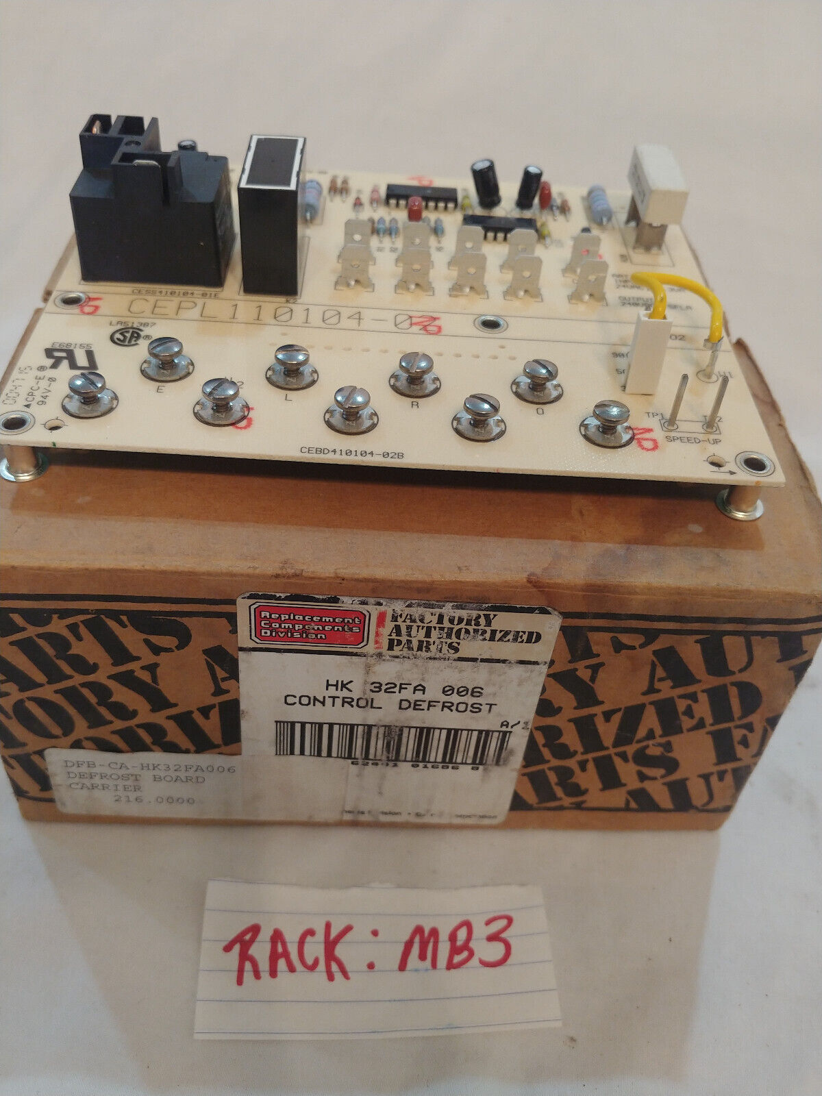 Carrier Bryant Payne Defrost Control Board HK32FA006 CESO110021-00 CEPL110104-02