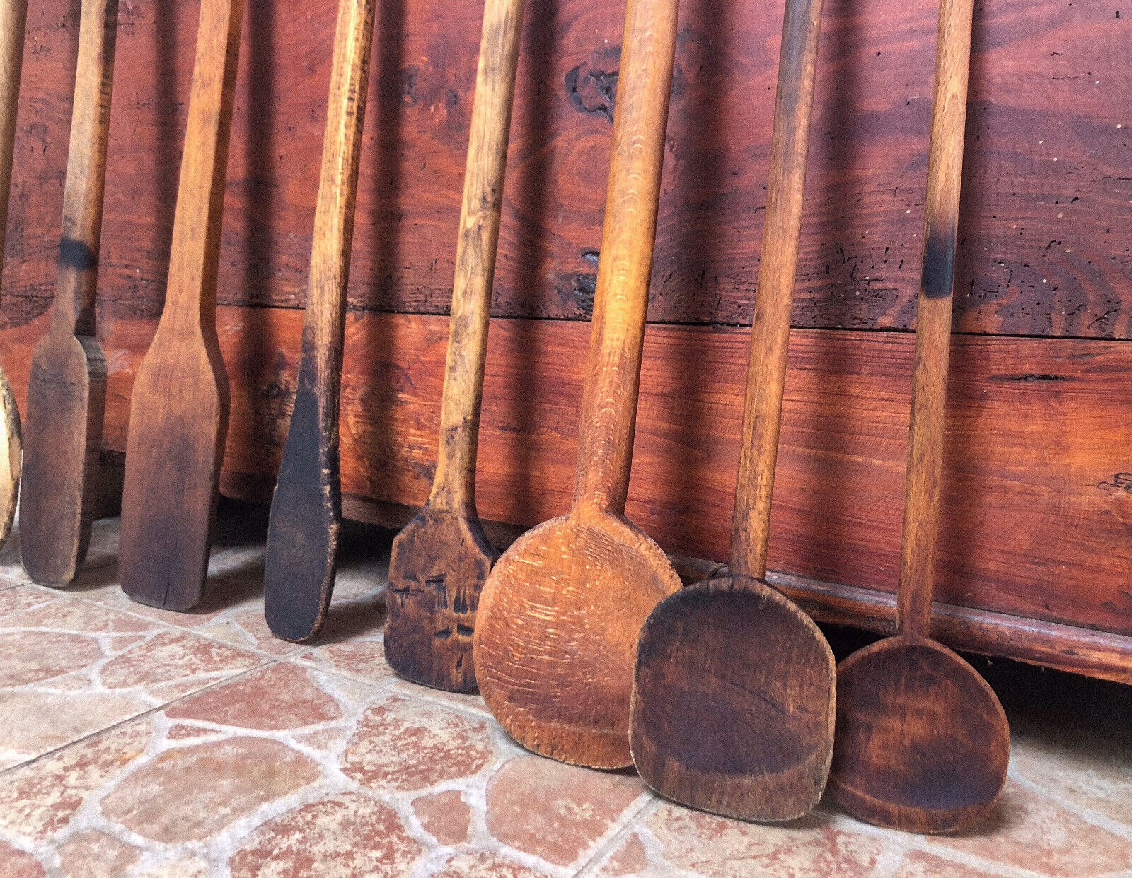 Price/Piece Antique Large Rustic Wooden Spoons, Carved Spoon, Rustic Farmhouse