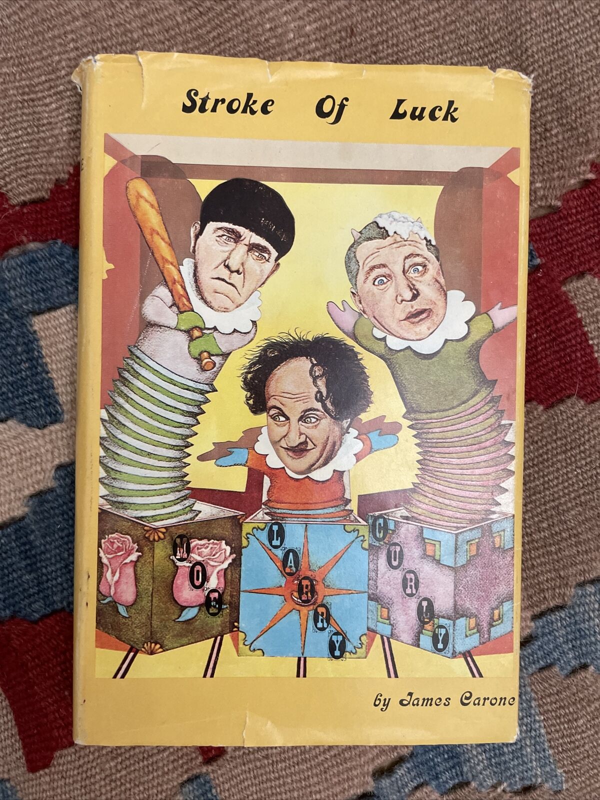 1976 Stroke Of Luck by Carone, James; Larry Fine Vintage Hardcover Dust Jacket