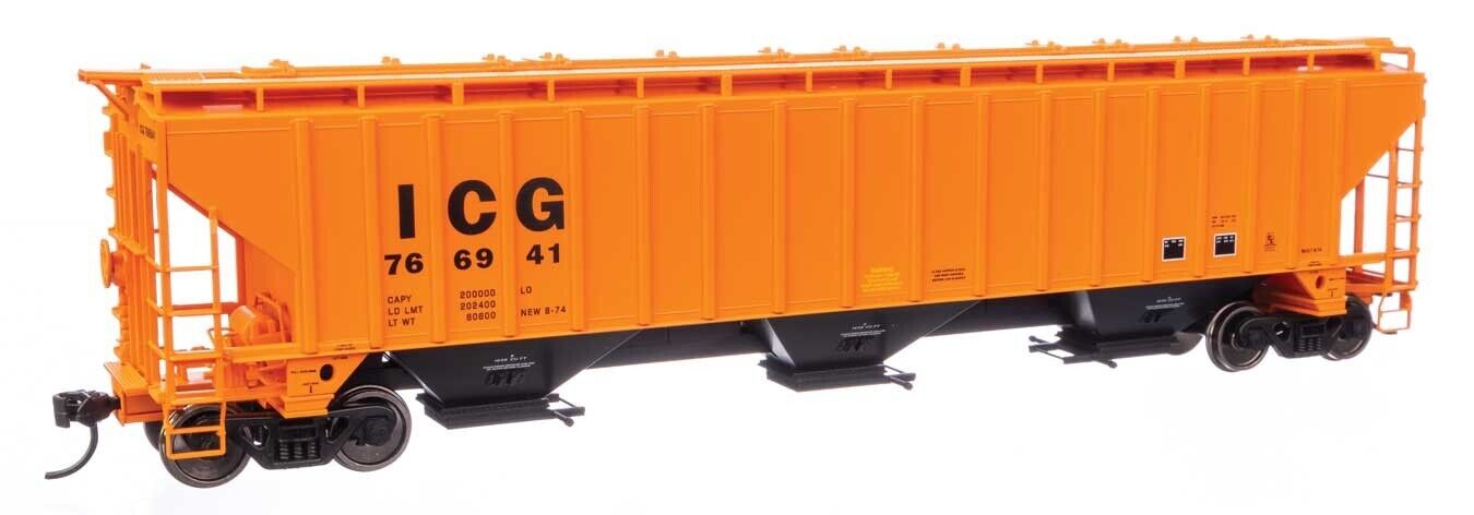 Walthers HO ~ Illinois Central Gulf ~ 57\' Trinity 4750 Covered Hopper #766941