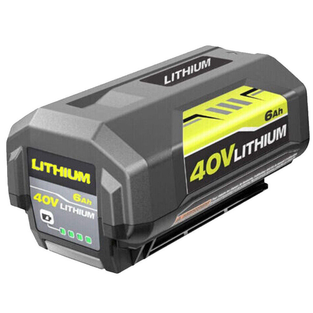 6.0Ah For Ryobi 40Volt Battery High Capacity Lithium-ion OP40605 OP40602 