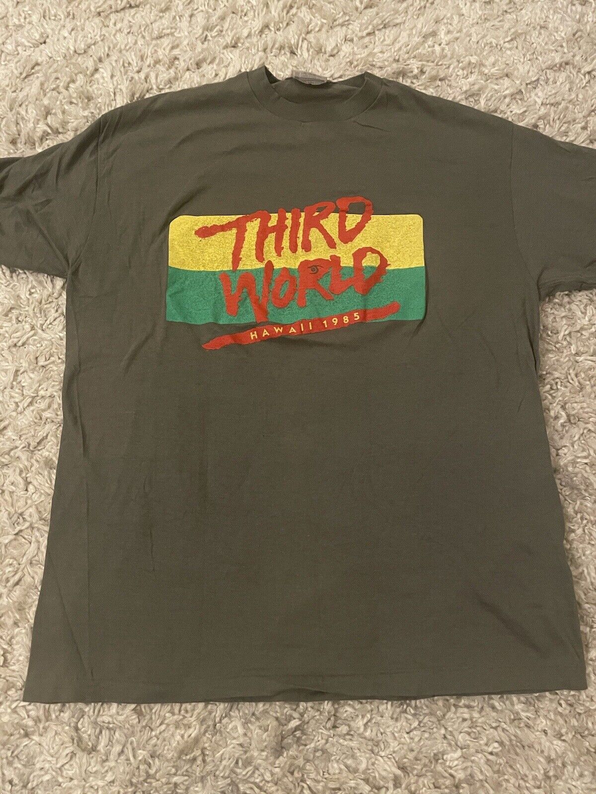 Vintage 1985 Third World Tour Shirt Size XL Rare Hawaii Raggae Single Stitch