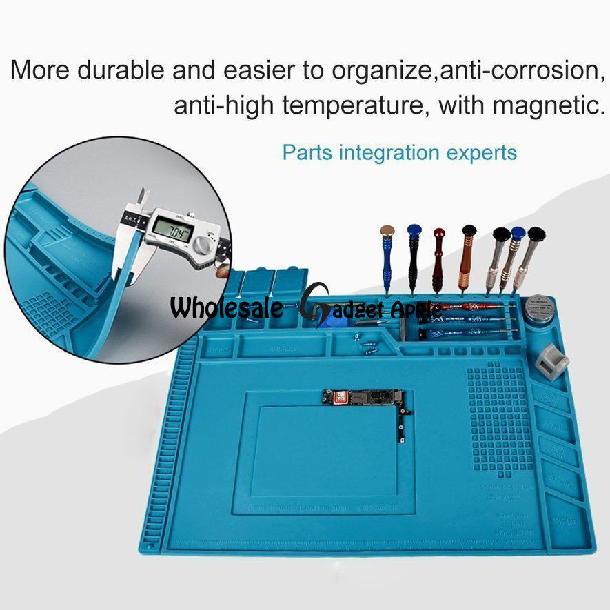 Magnetic Heat Silicone Pad Desk Mat Soldering Repair For BGA-Size: 45cm x 30cm