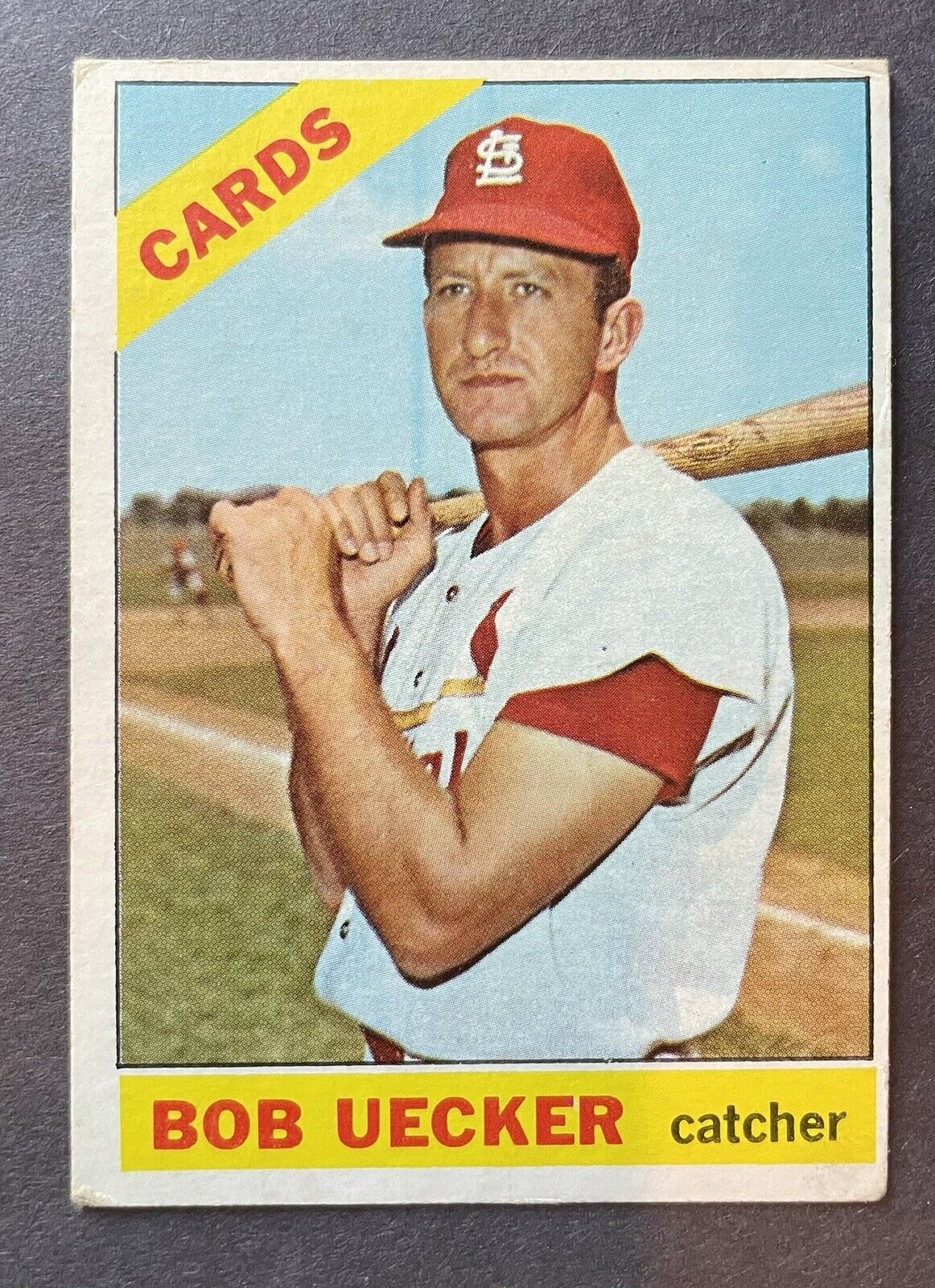 1966 Topps #91 Bob Uecker - St. Louis Cardinals Baseball