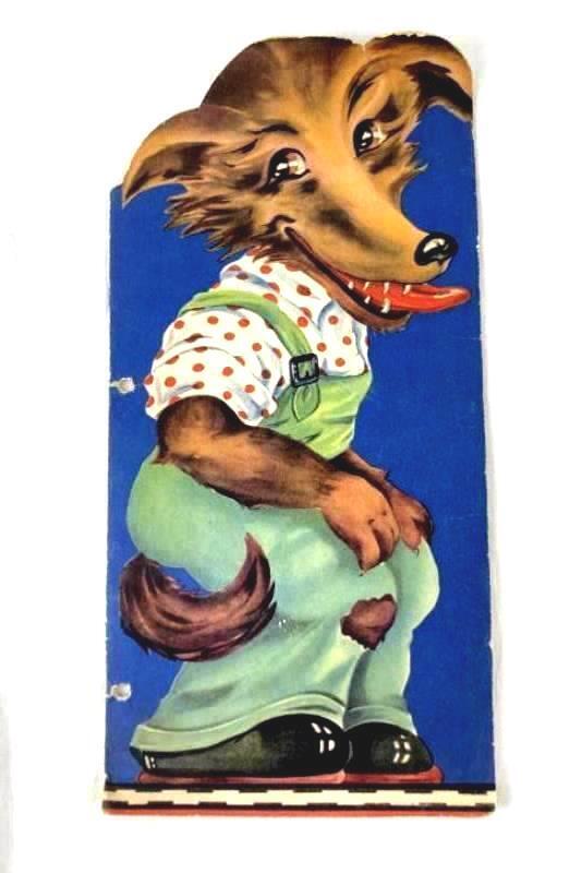Vintage 1941 Margot Voigt Children's Storybook The Very Wicked Wolf