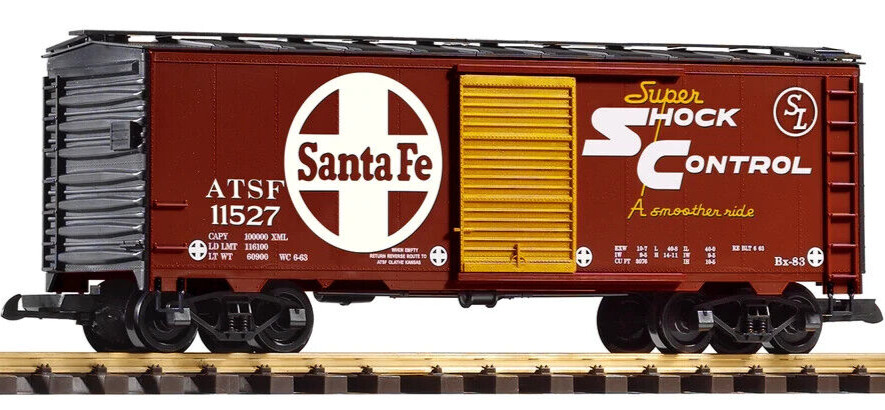 PIKO G Scale ~ New 2024 ~ Santa Fe (SF) Steel Boxcar #11527 ~ 38926
