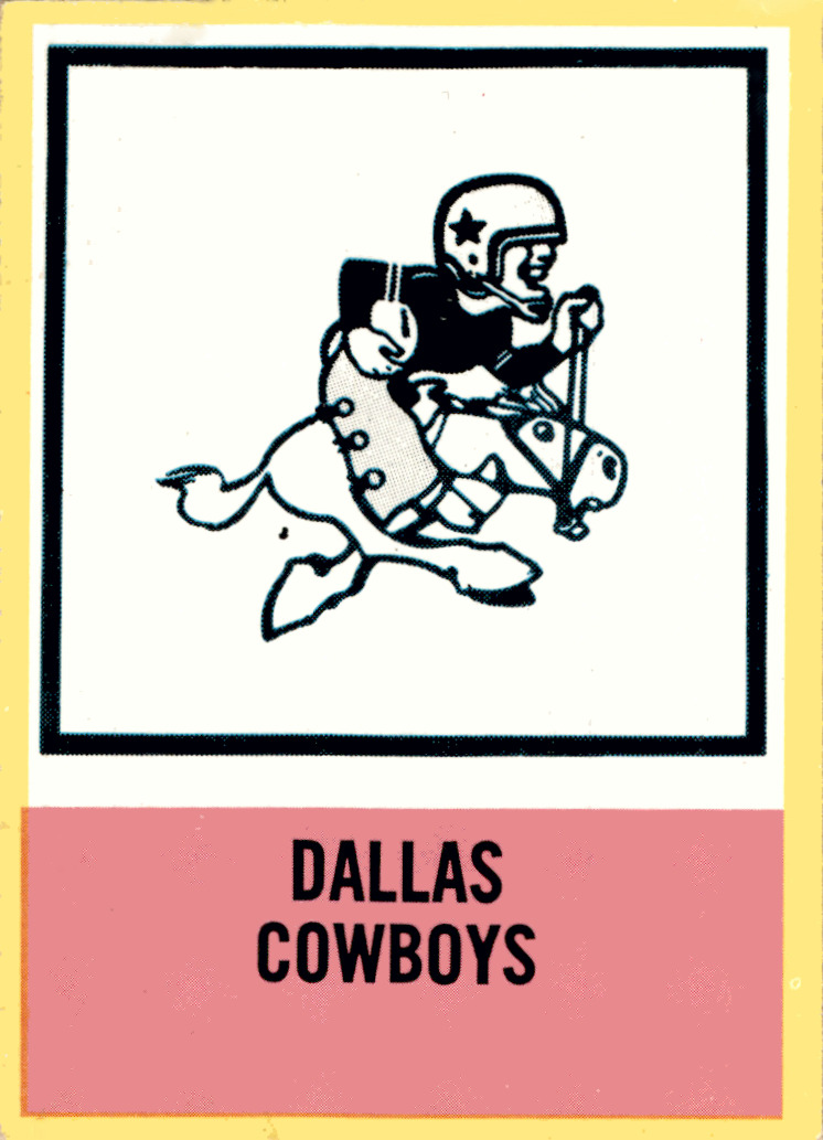 1967 Philadelphia #60 Cowboys Insignia Logo Vintage Original
