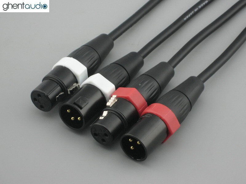 A03P (1m 3ft)---Pair Balanced XLR(m/f) 3Pin Canare L-4E6S Audio/Micro Cable
