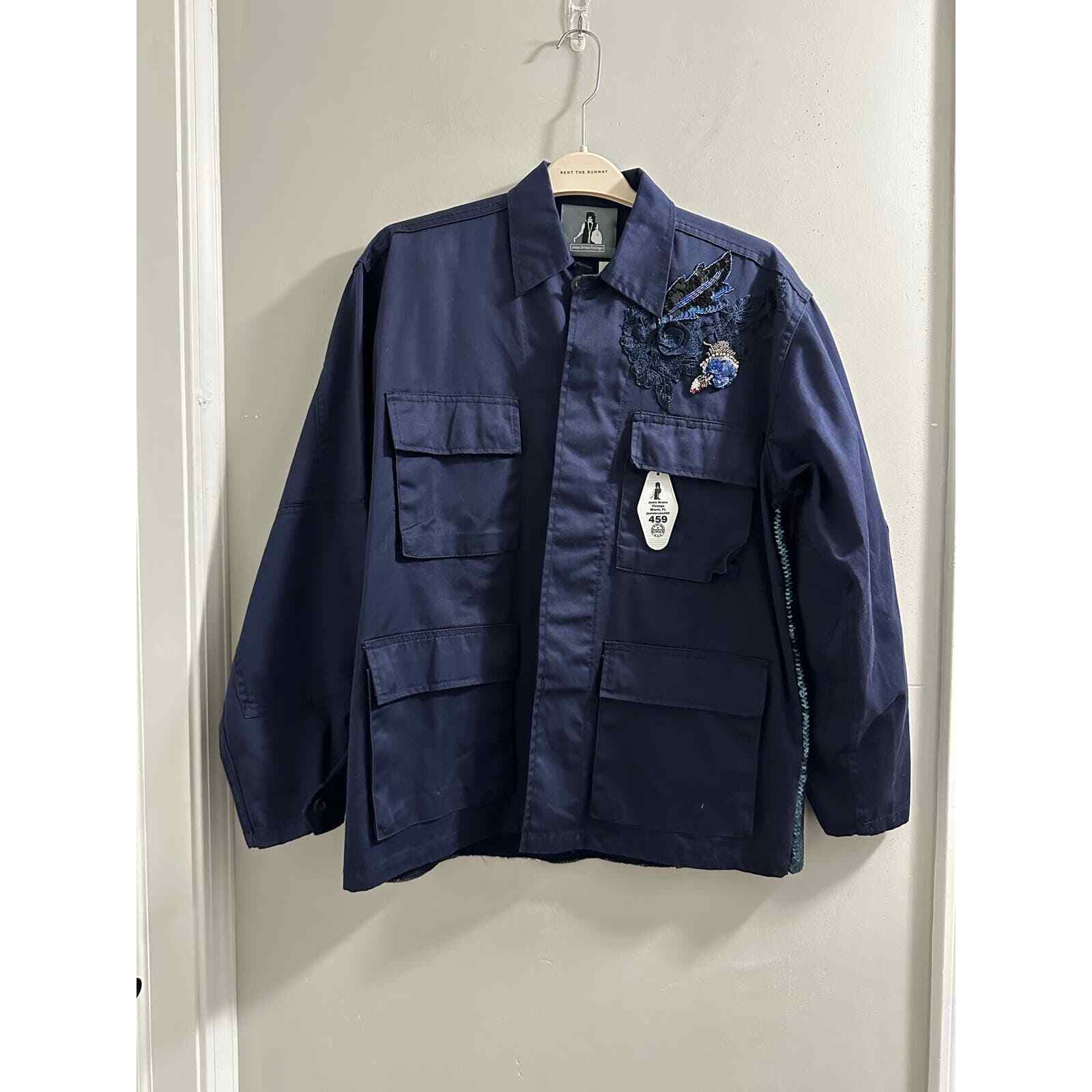 josie bruno vintage bespoke blue jacket