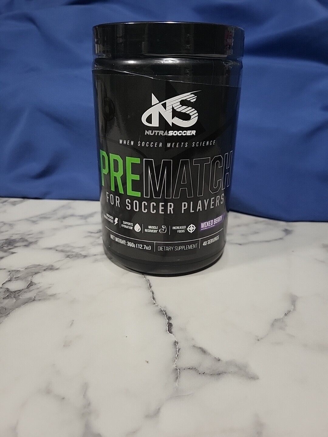 NutraSoccer PREMATCH Powder for Soccer Players - Boost Performance Exp. 3/25