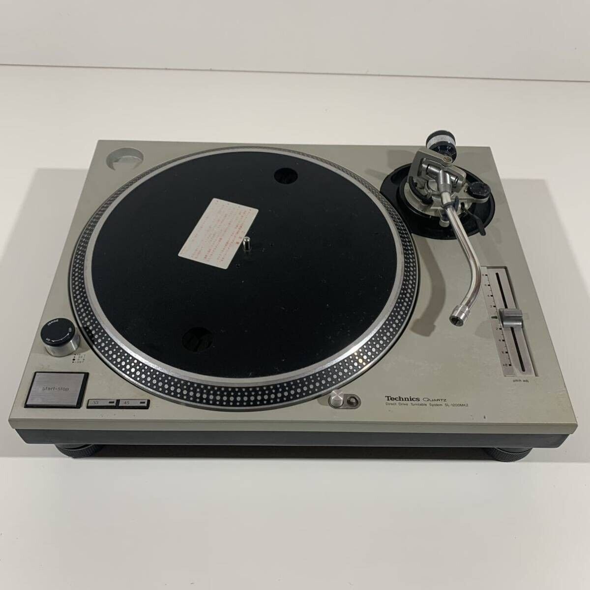 [Excellent] Technics SL-1200MK2 DJ Turntable Silver Tested Working Good