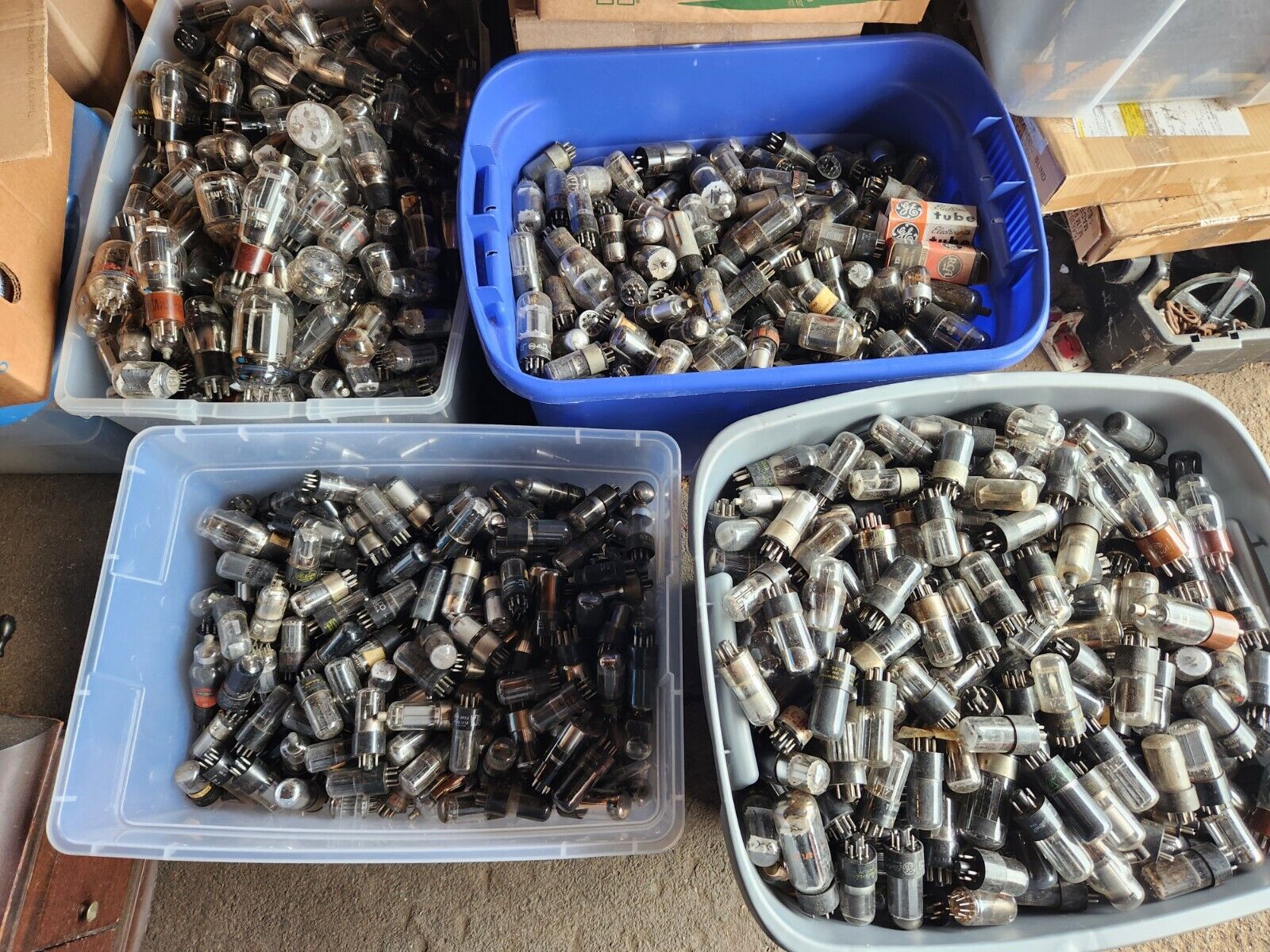 Vacuum Tube Lot of 3000 Untested Various Brands & Types