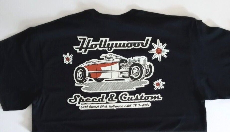 Hollywood Speed & Custom vintage style  Rat Rod Drag Racing hot rod  T Shirt