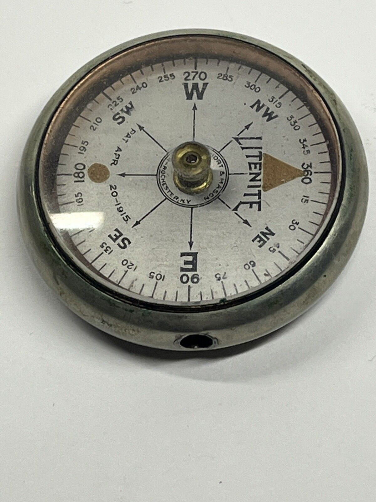 Antique Ww1 Litenite Short & Mason Compass Taylor Rochester NY