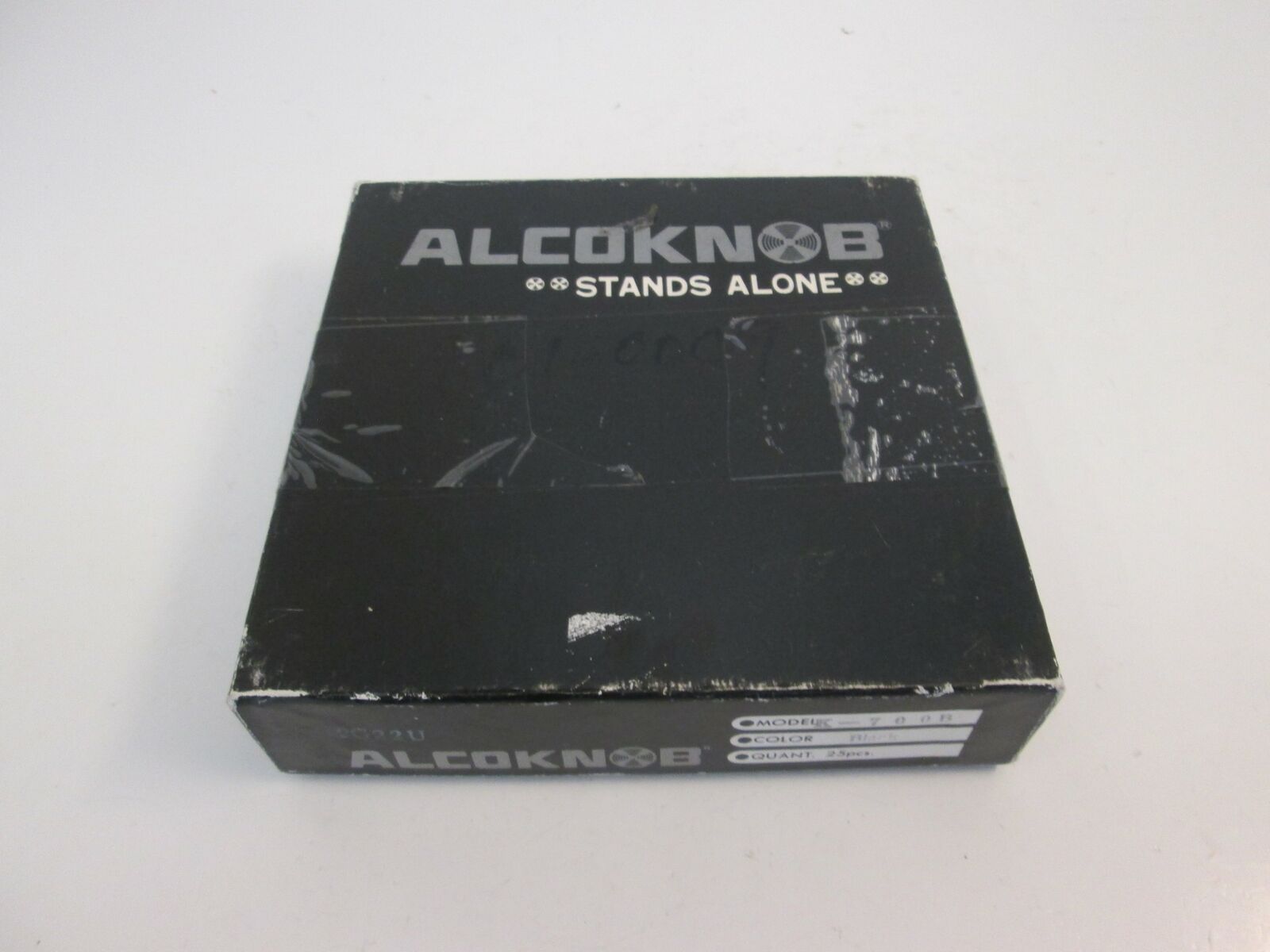 Alcoknob, K-700B, Black Aluminum Knob, New, Lot of 13