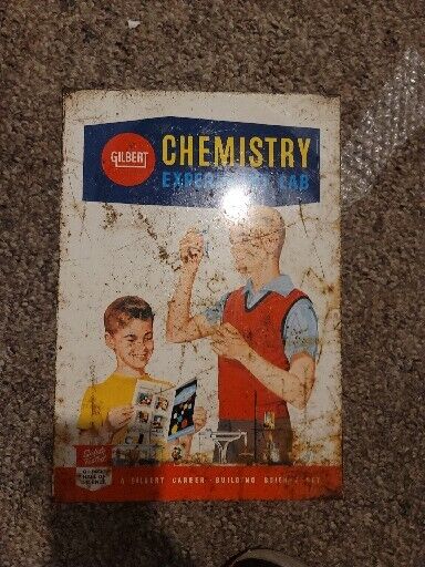 RARE 1960s The Gilbert Chemistry Science Experiment SetNear Complete Vintage