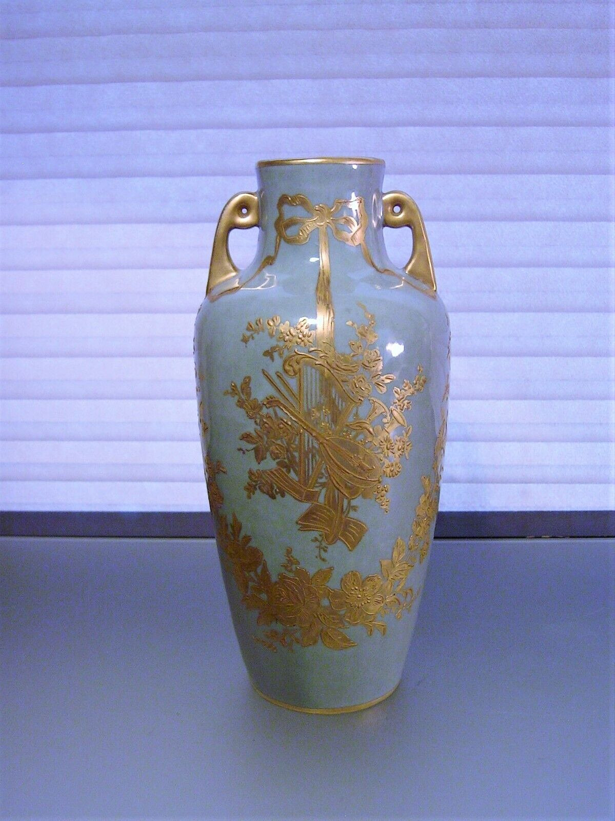 Antique Porcelain Vase Neoclassical Gilt Minton?