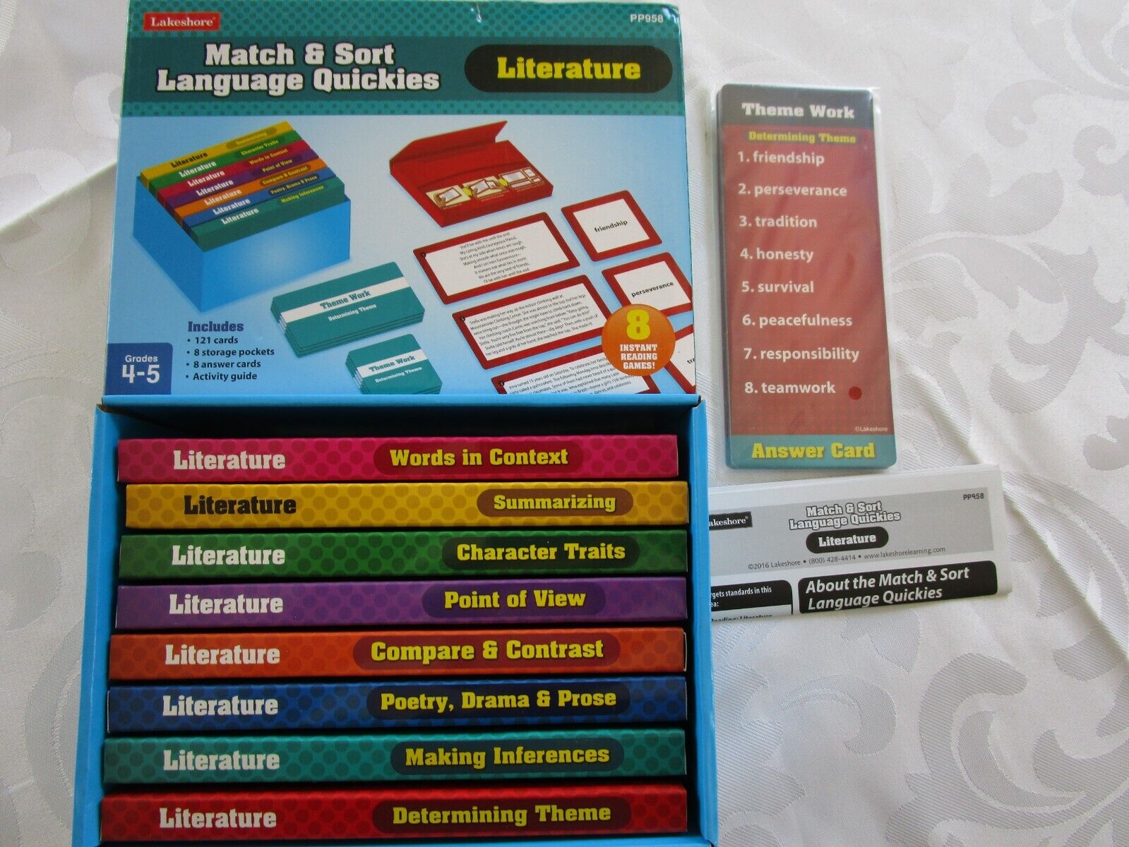 Lakeshore Vocabulary 8 Games Match & Sort Language Quickies Grades 4-5 - PP958