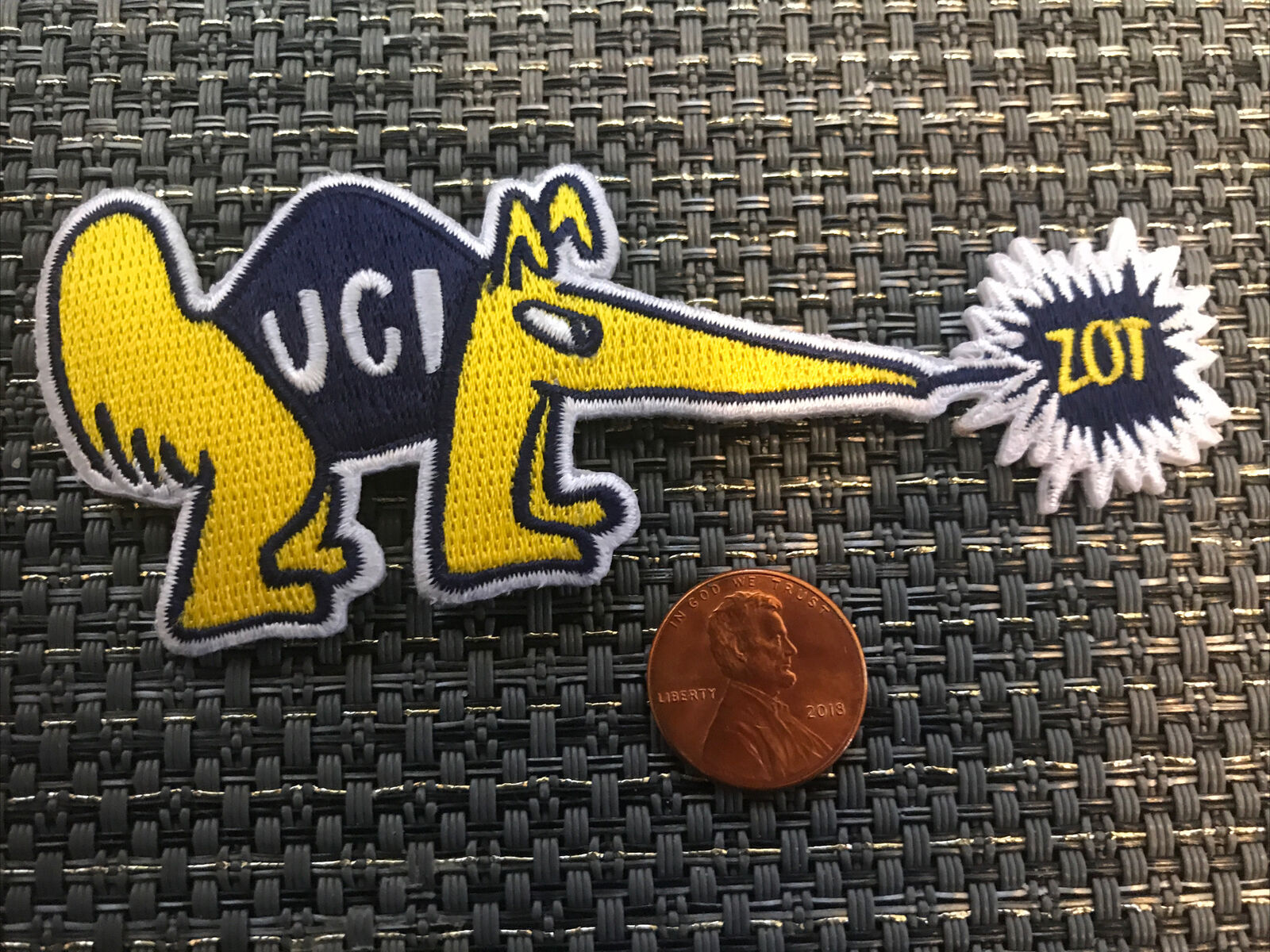 UC IRVINE ANTEATERS Vintage Embroidered Iron On Patch 4” X 1.5”