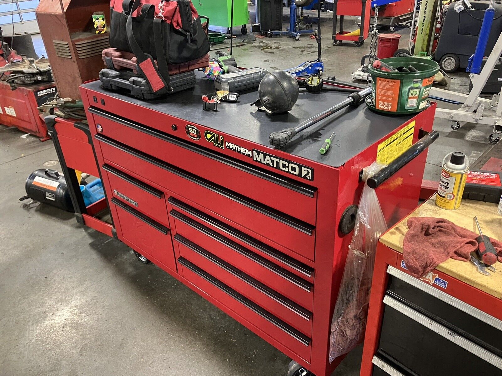 Matco Tools 2s Firehouse Red With Power Drawer