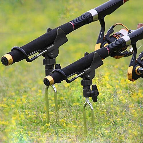Rod Holders for Bank Fishing - 2 Pack Fishing Rod Holder for Ground  Bank Fis...