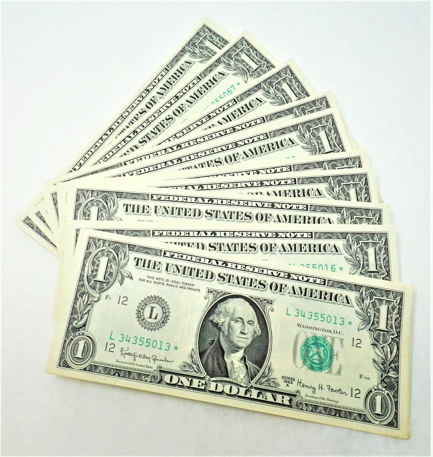 U.S. $1 Federal Reserve \