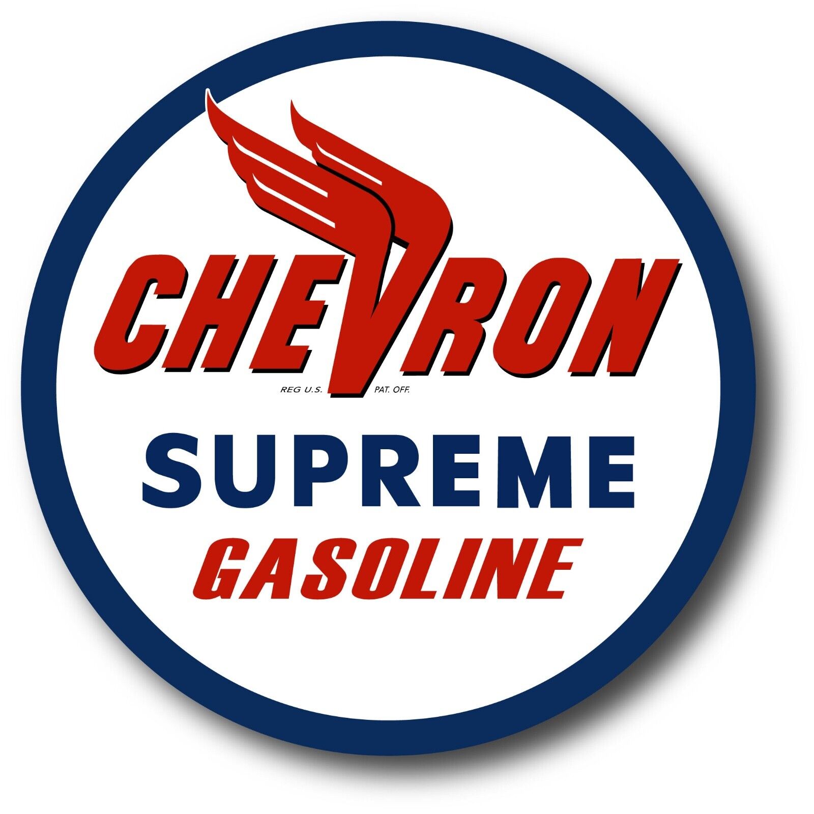 Chevron Vintage Decals Stickers Racing Gasoline Oil Vintage Reproduction Decal