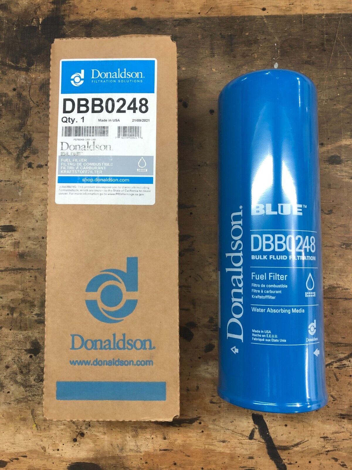 Donaldson Blue DBB0248 Water Absorbing Filter New