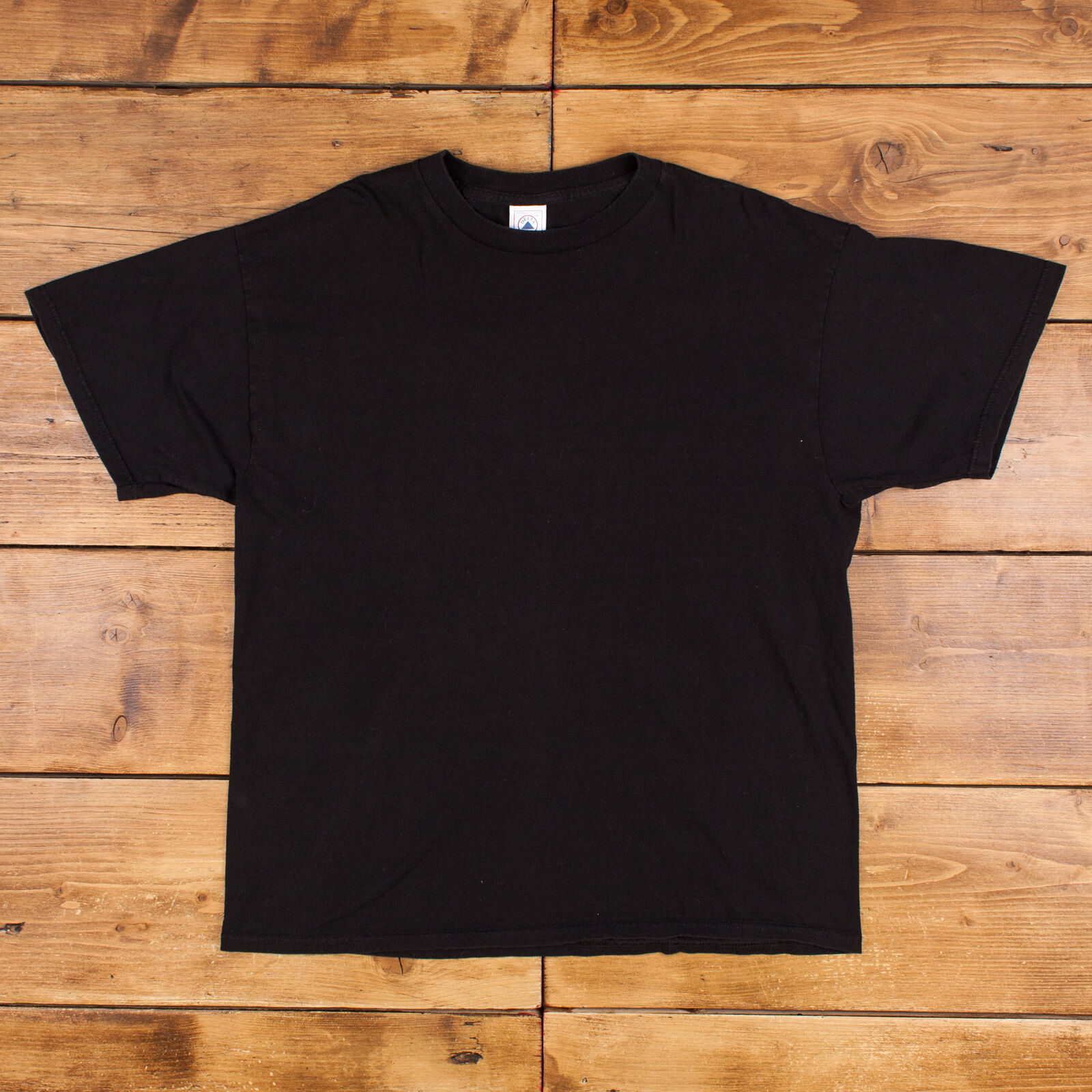 Vintage Delta Blank T Shirt XL 90s USA Made Black Tee