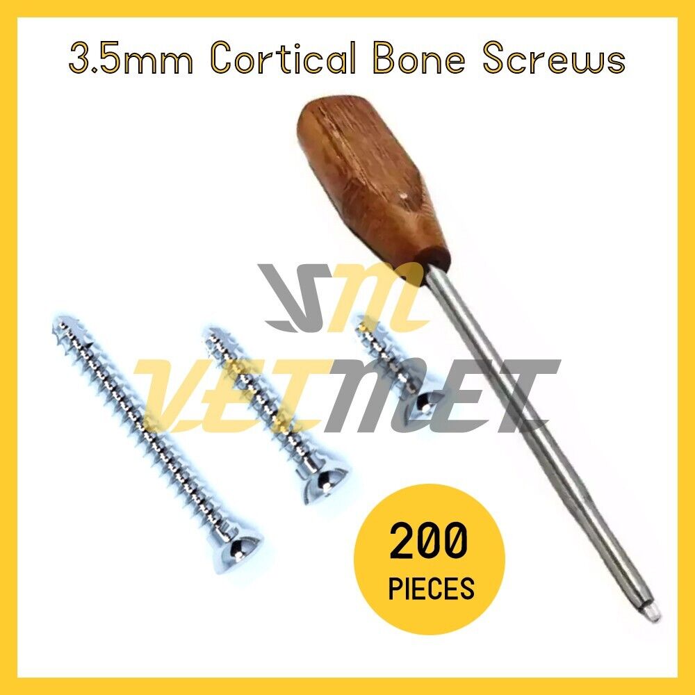 Cortical screws 3.5mm Different (233Pcs) With Driver orthopedics Instrument