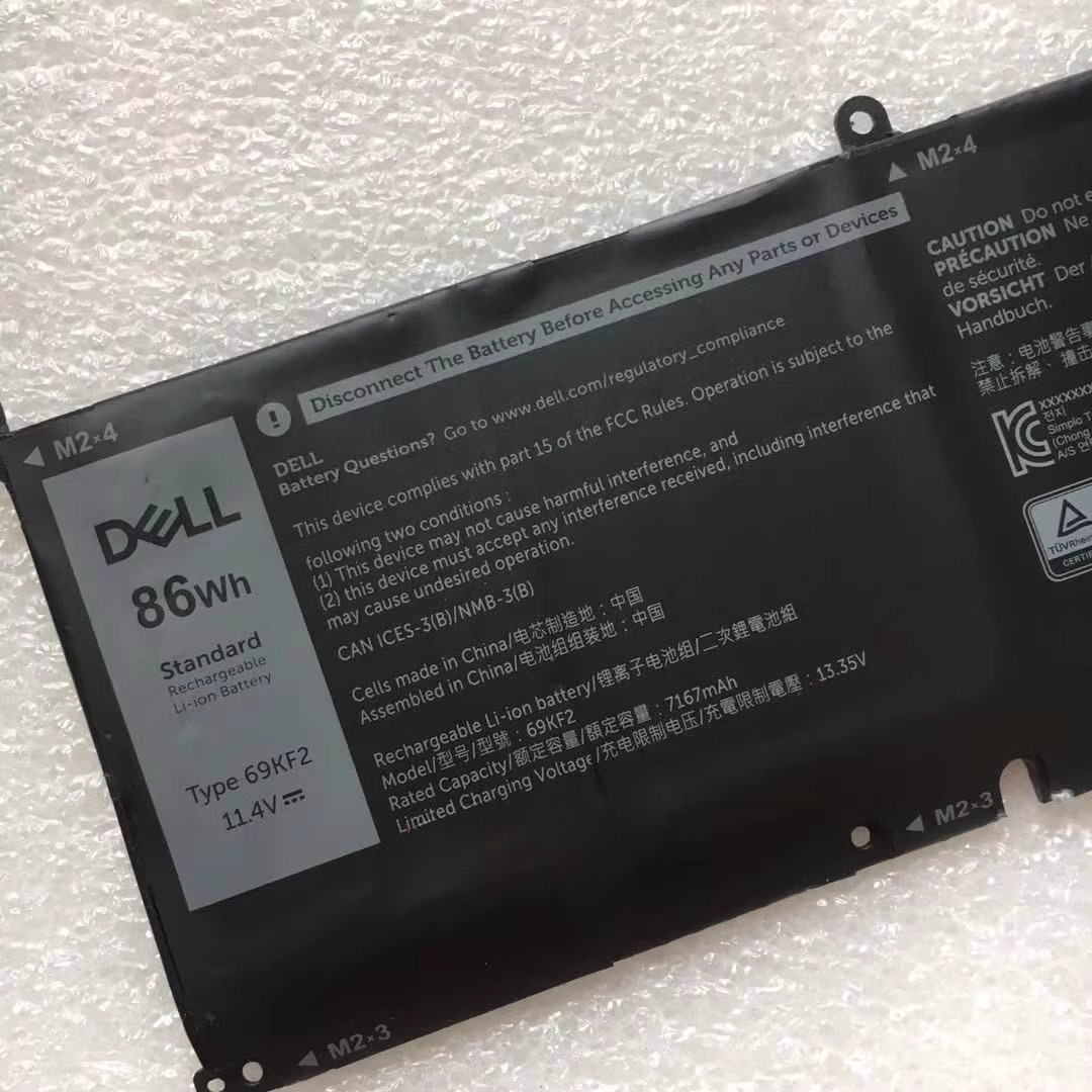 Genuine 86Wh 69KF2 Battery for Dell XPS 15 9500 9510 9520 Precision 5550 5560