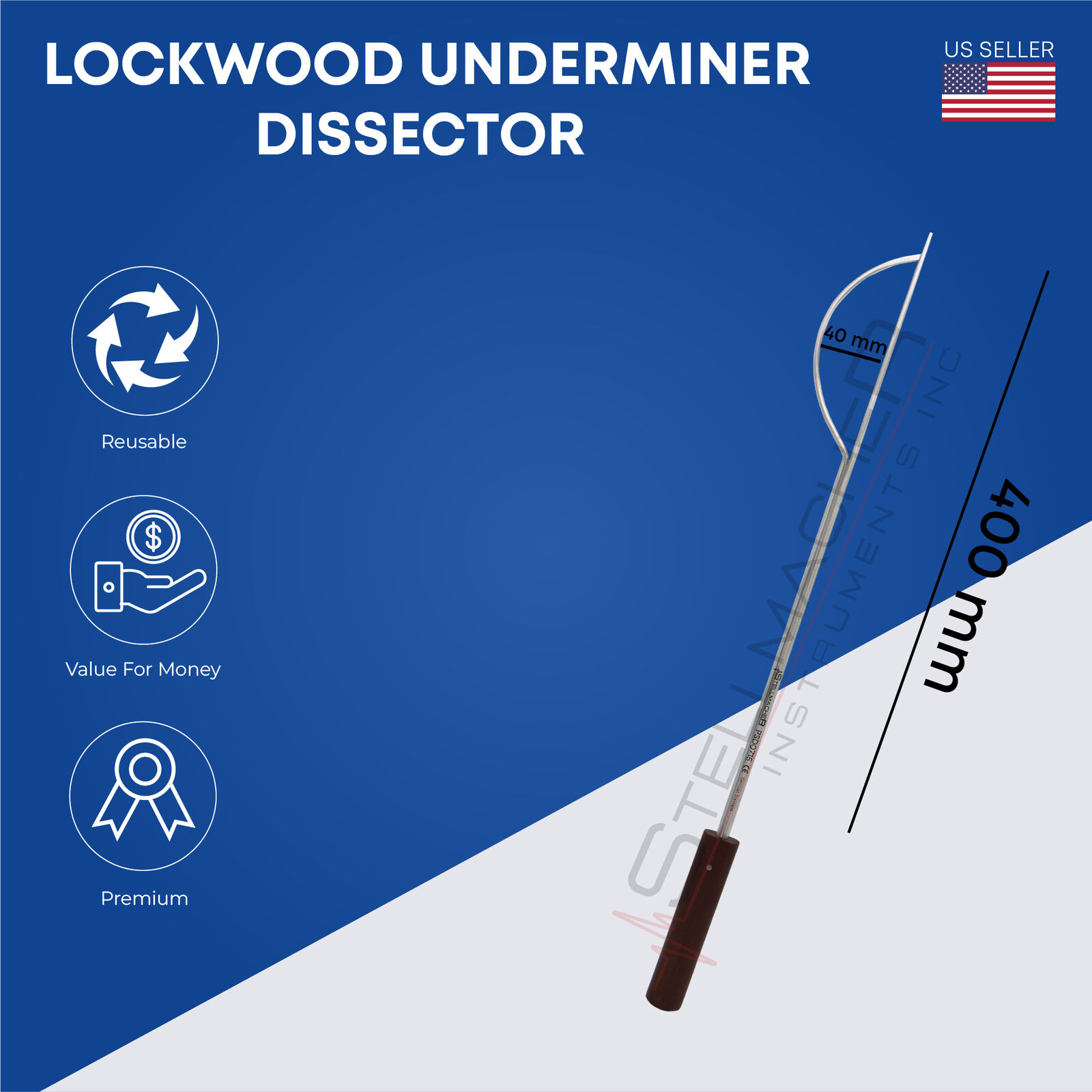 Lockwood Underminer Surgical dissectors