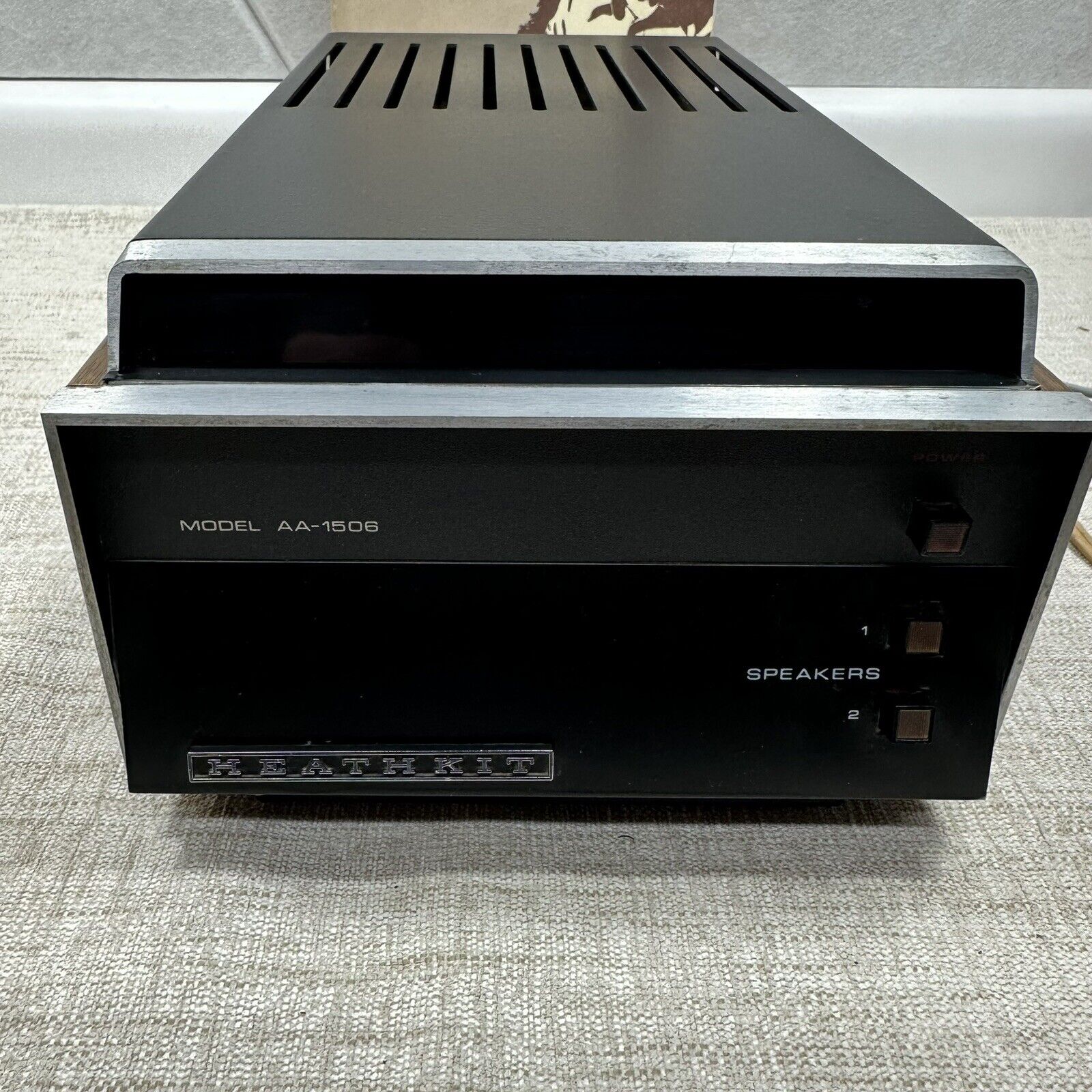 Vintage Heathkit AA-1506 Stereo Power Amplifier With Assembly Manual - Read