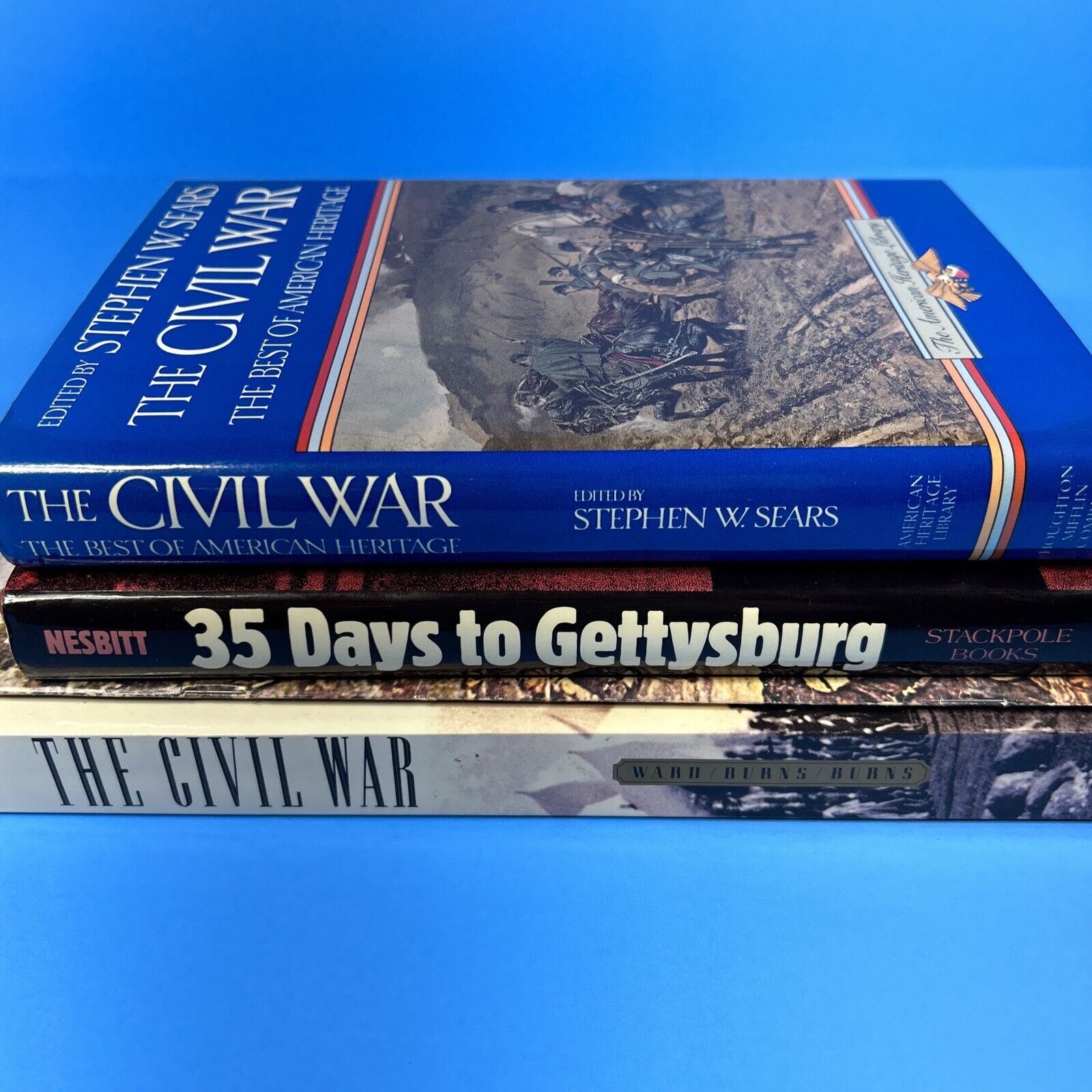 Civil War & Gettysburg Lot Of 4 Books 35 Days To Gettysburg American Heritage