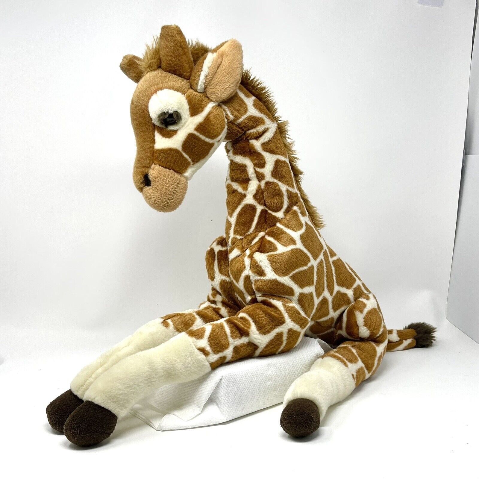 FAO Schwarz Large Giraffe Plush Toys R Us Geoffrey Toy Stuffed Animal 24 Inches