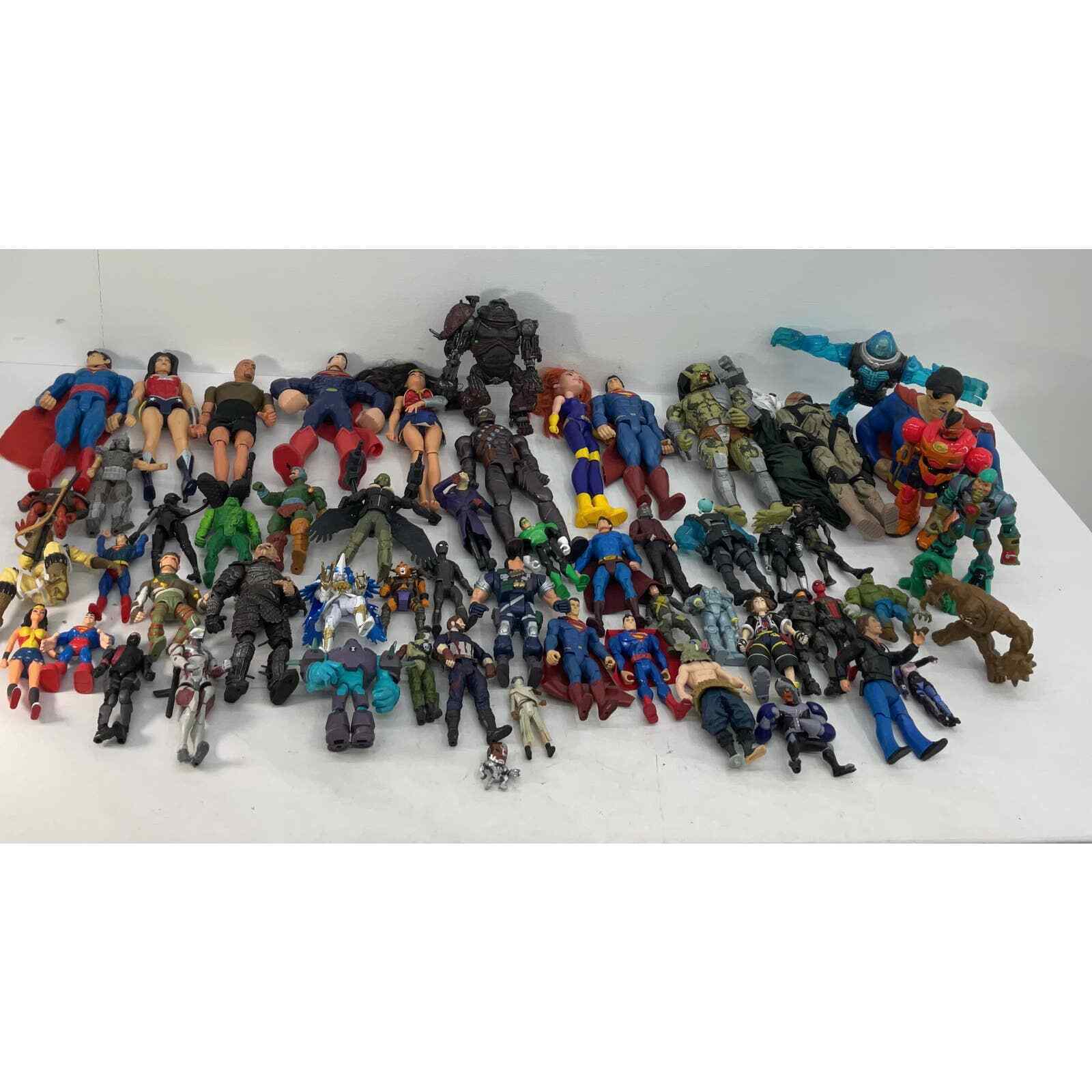 Mixed LOT of 20 lbs Super Hero Villains Action Figure Toys Marvel DC Ben 10 Used