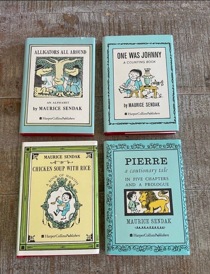 Vintage 1962 Nutshell Library Maurice Sendak 4 Mini Books